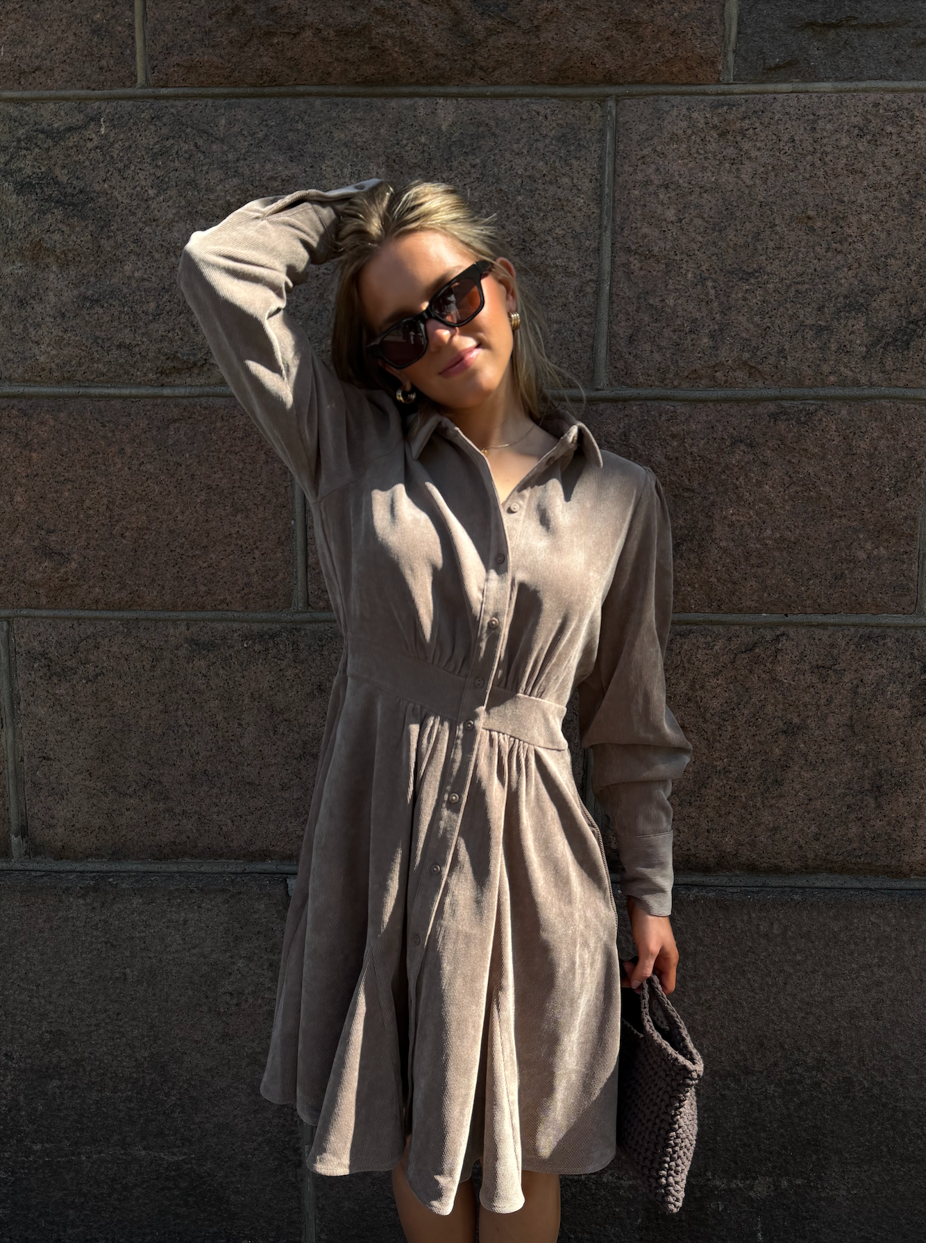 AWANE Short Dress - Fossil