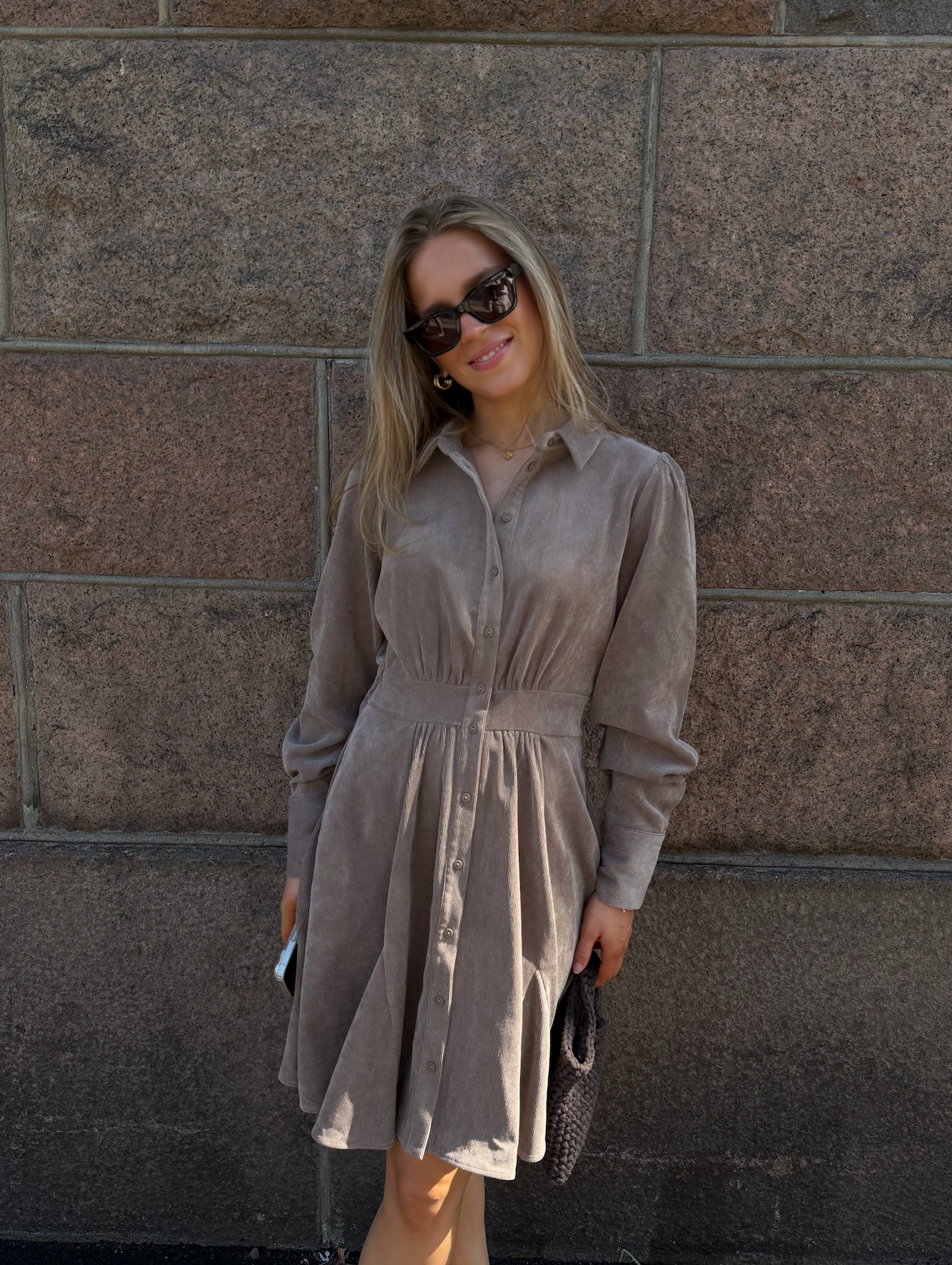 AWANE Short Dress - Fossil