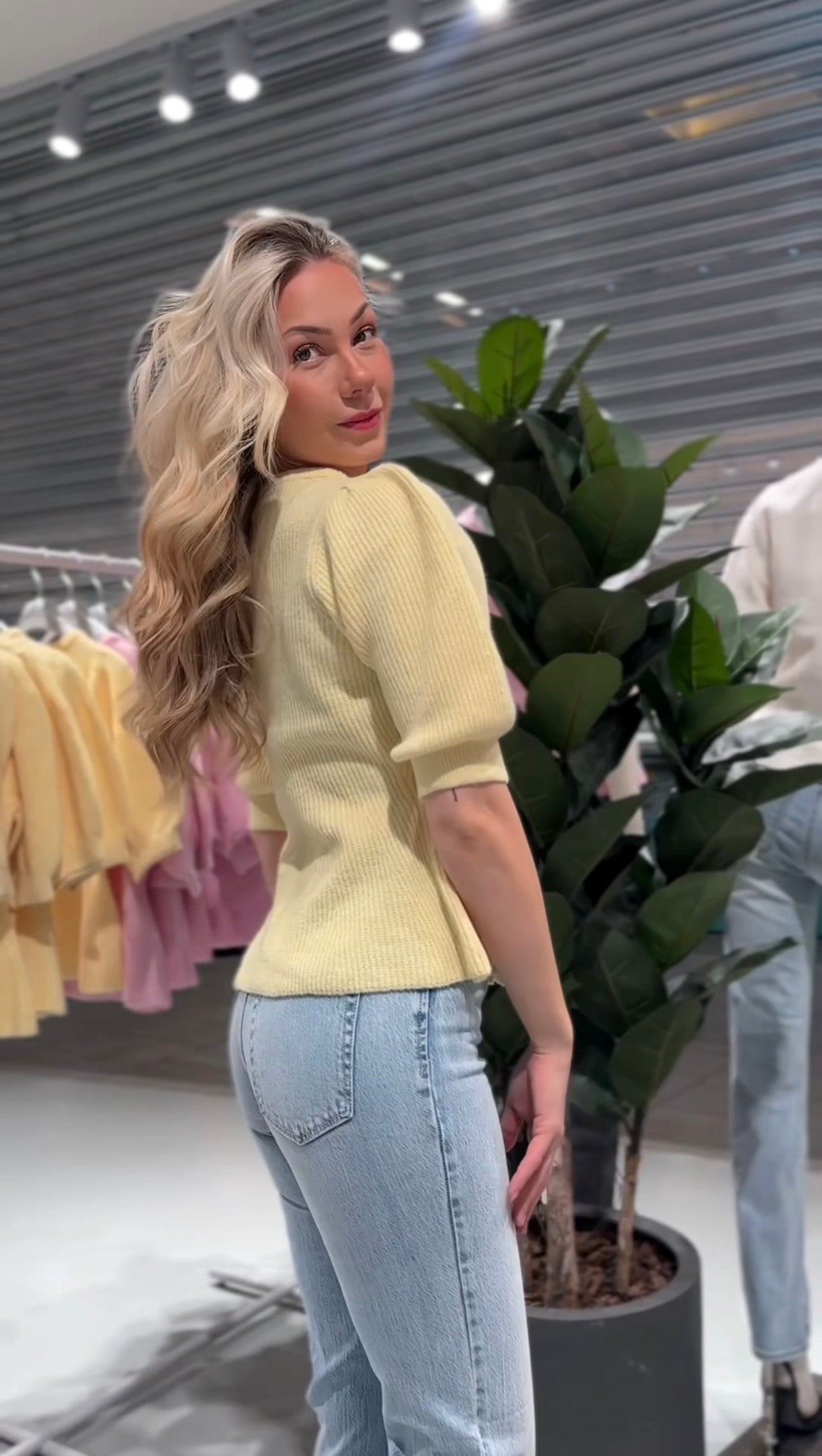 PCSILLY Knit Cardigan - Pale Banana