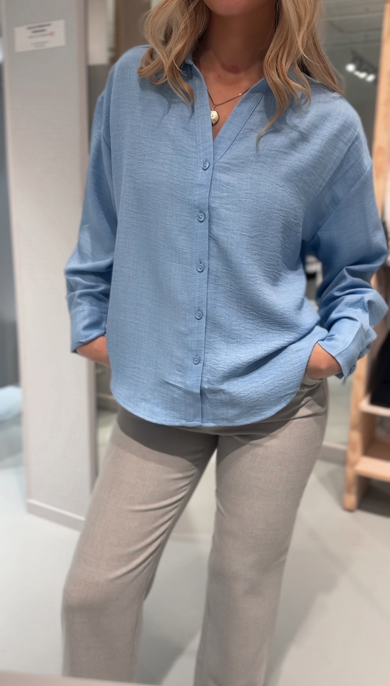 VMMELANEY Shirt - Chambray Blue