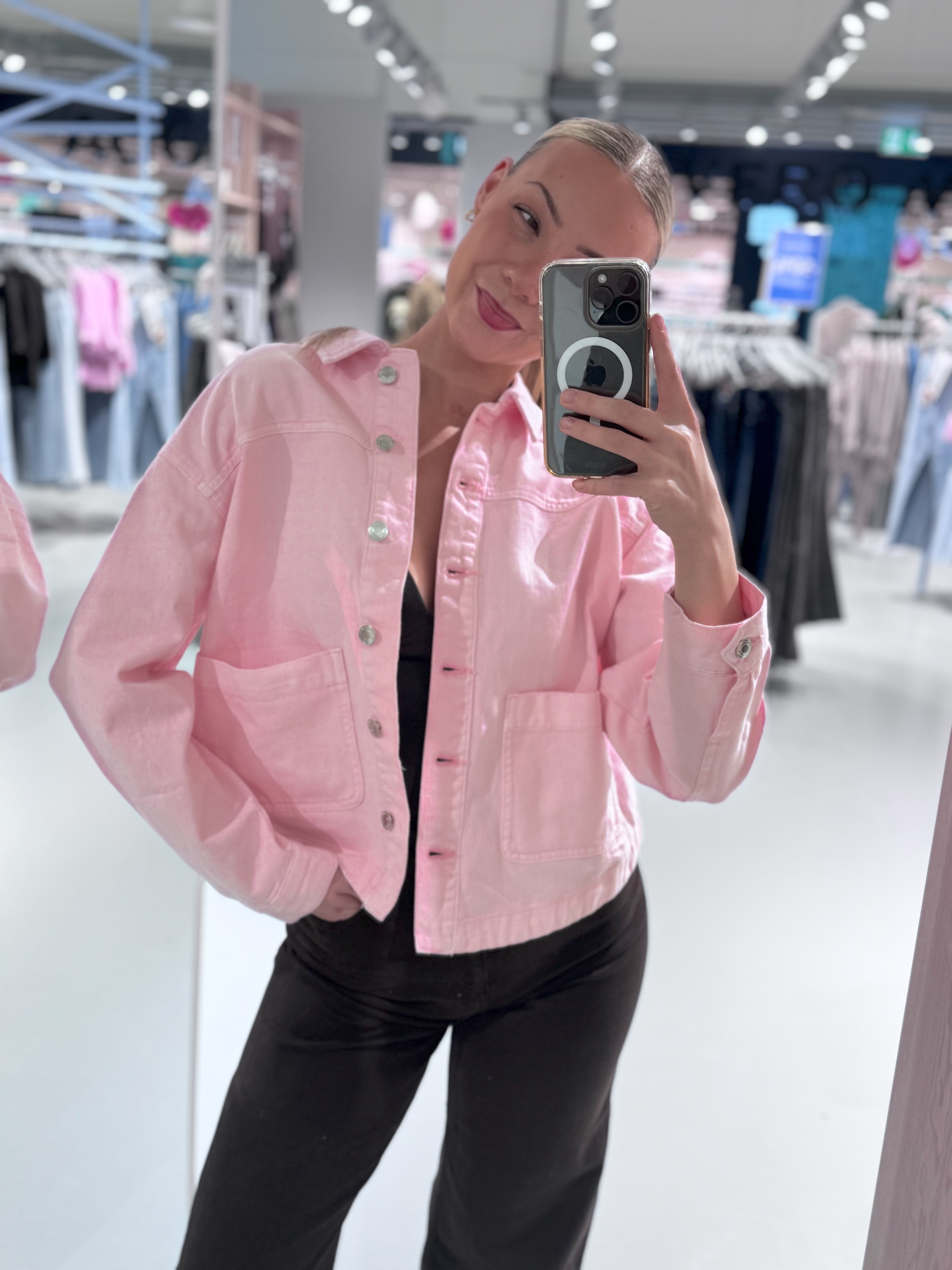 VMJAMIE Denim Jacket - Parfait Pink