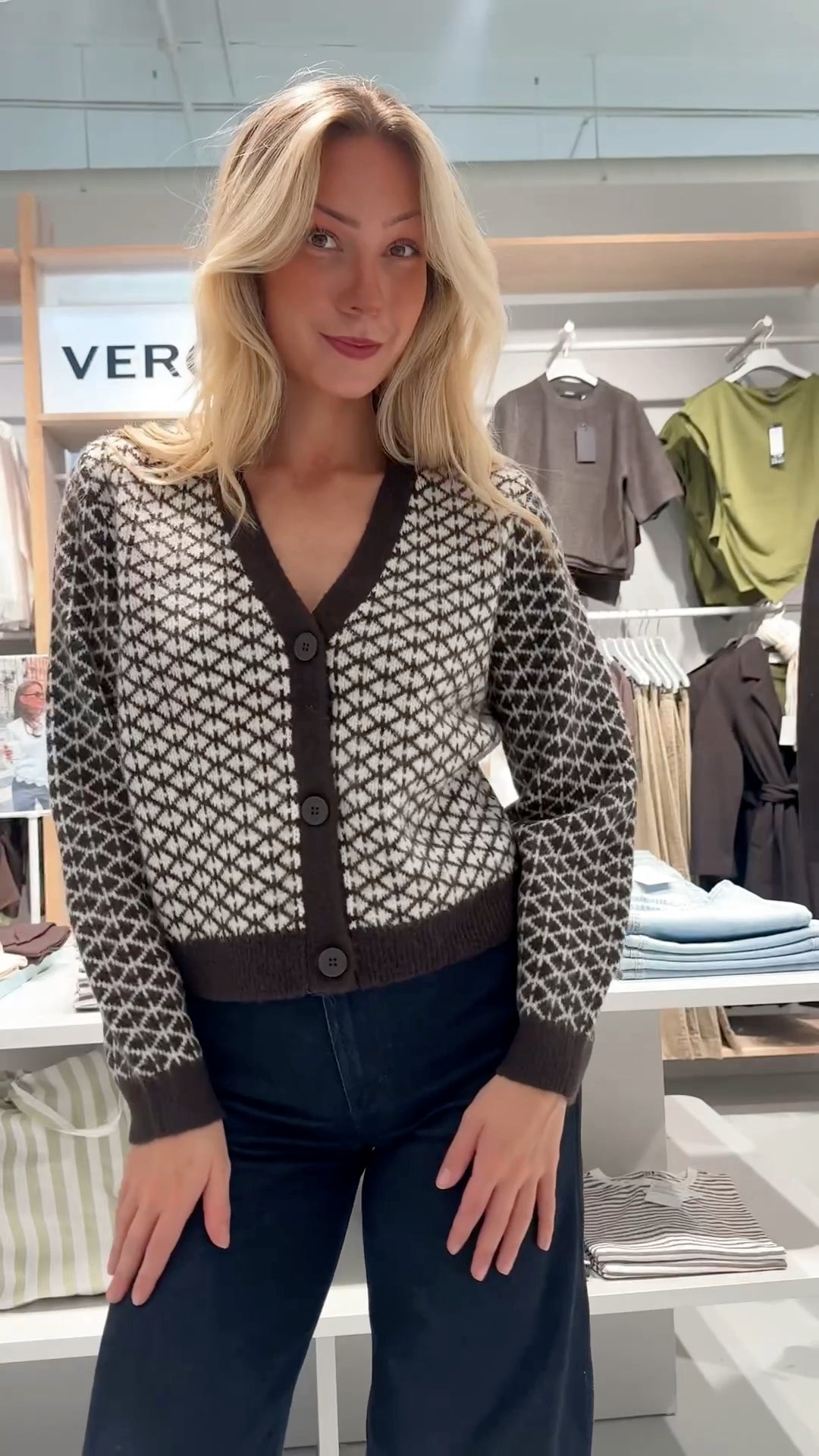 VMLOVE Knitted Cardigan - Chocolate Torte