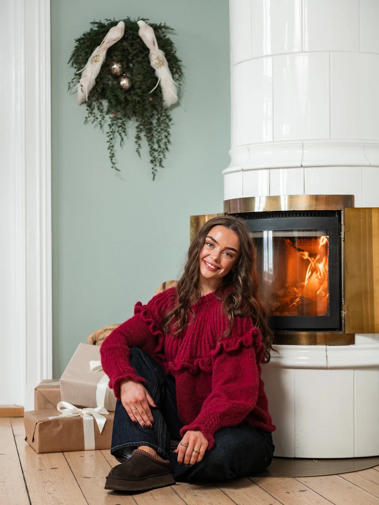 PCSIKKA Pullover - Beet Red