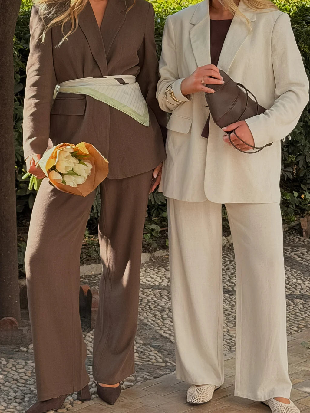 VMSISSEVERA Tailored Trousers - Chocolate Martini