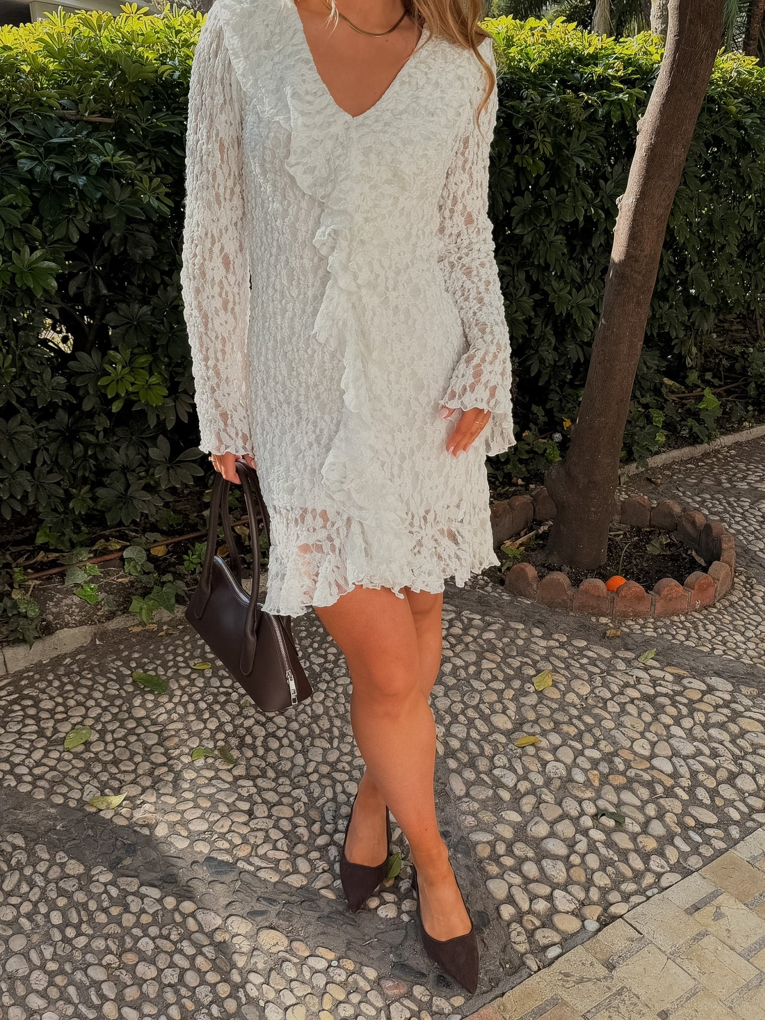 AWKIENNA Short Dress - Snow White