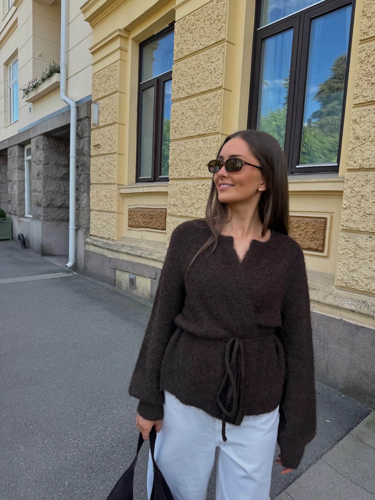 VMBERRY Knitted Cardigan - Chocolate Torte