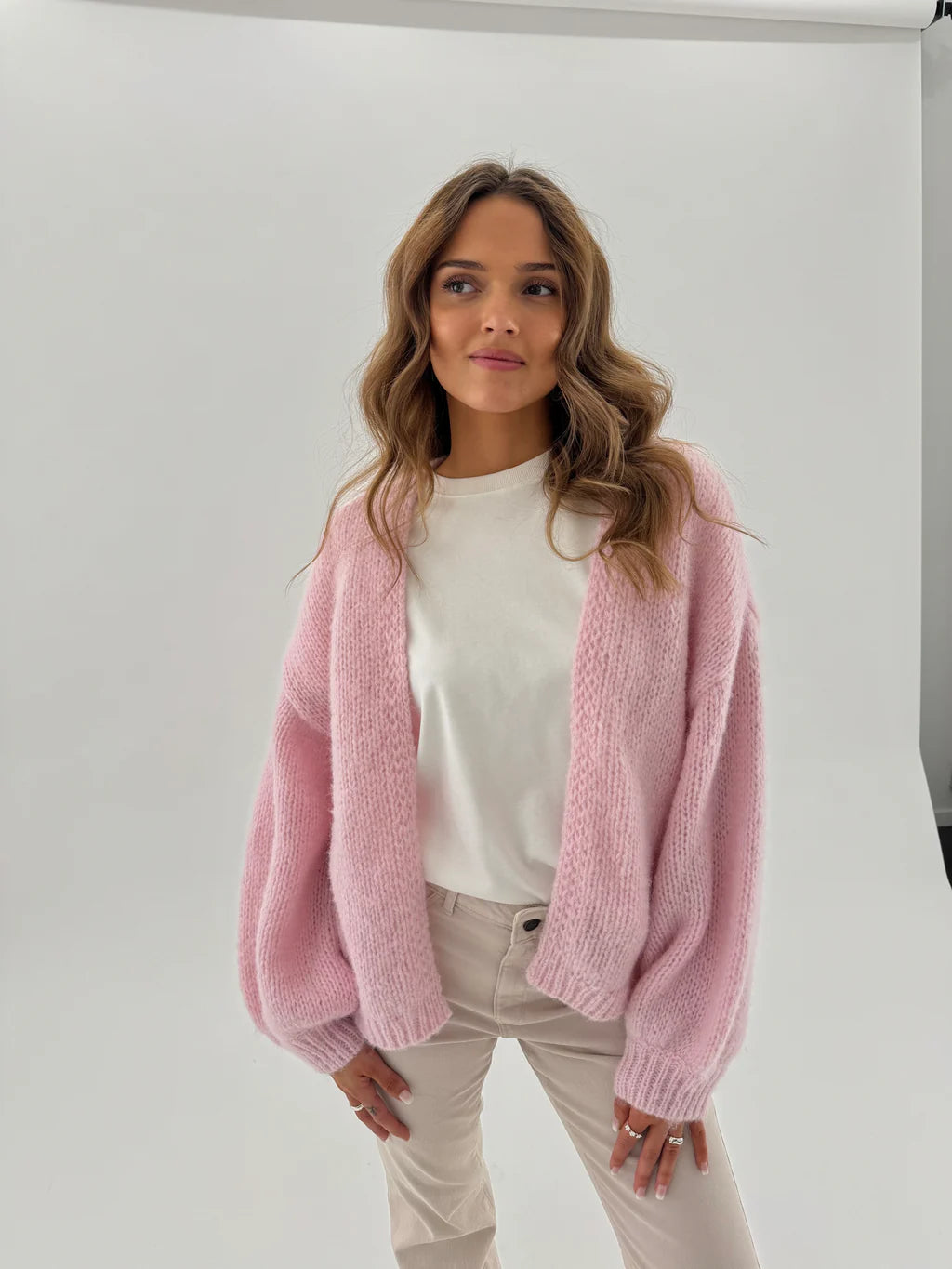 VMMAYBE Knit Cardigan - Parfait Pink