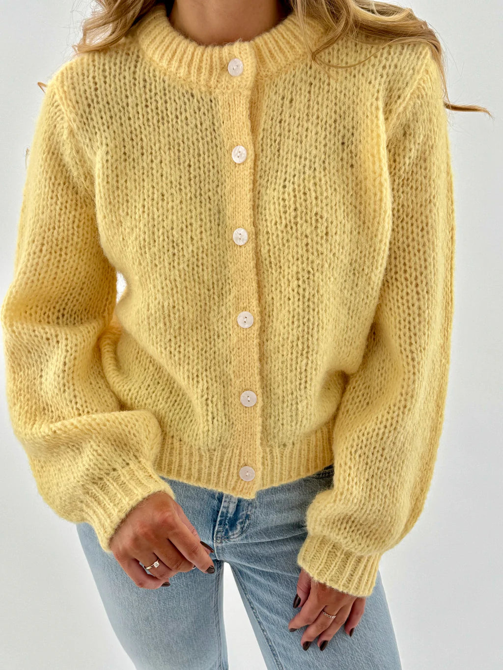VMWILO Knit Cardigan - Pale Banana