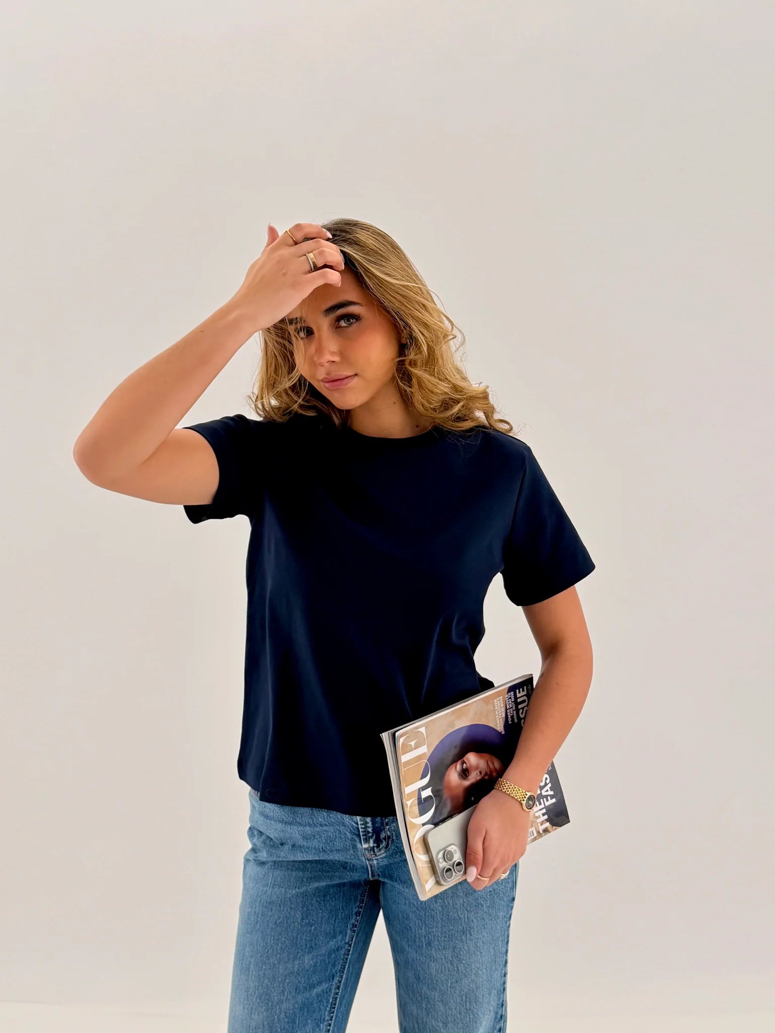 AWNAIMA T-Shirt - Dark Sapphire