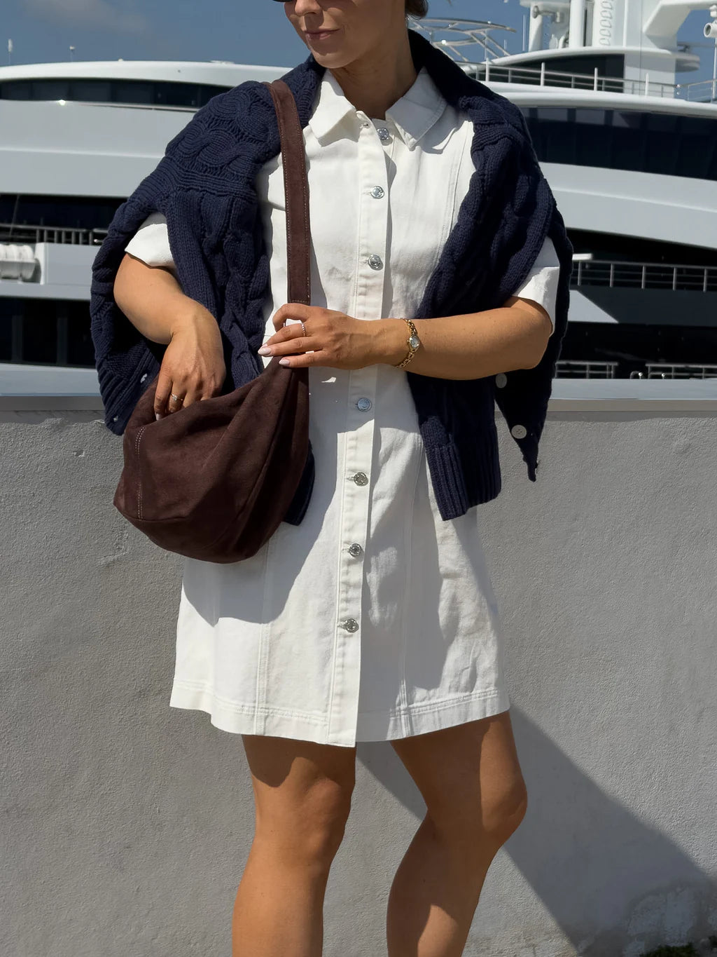 VMSVEA Knit Cardigan - Navy Blazer
