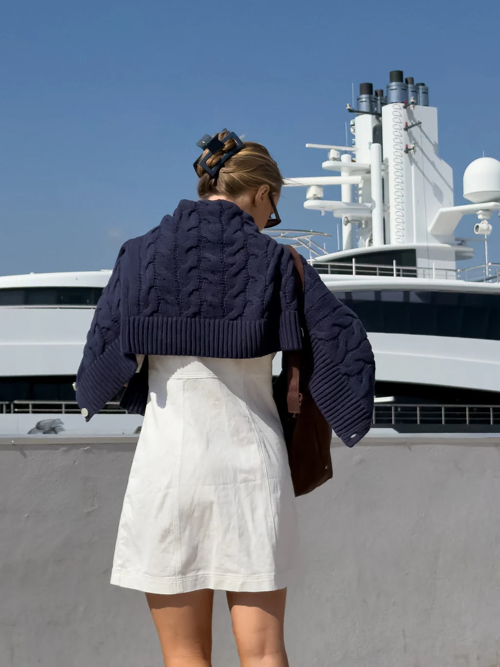 VMSVEA Knit Cardigan - Navy Blazer