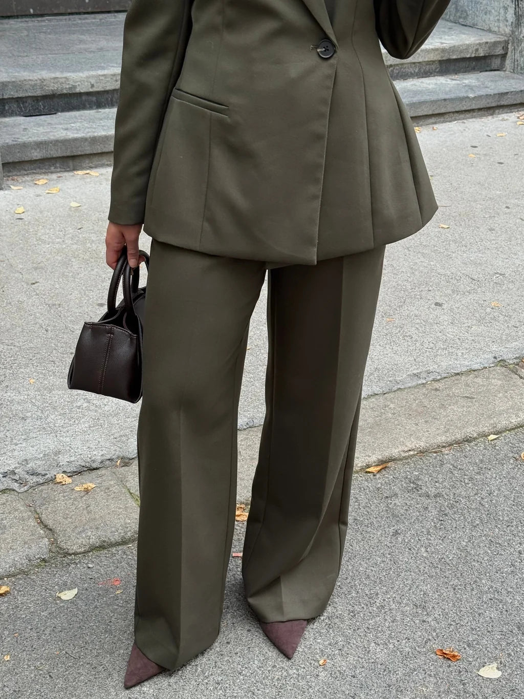 VMELMA Trousers - Forest Night