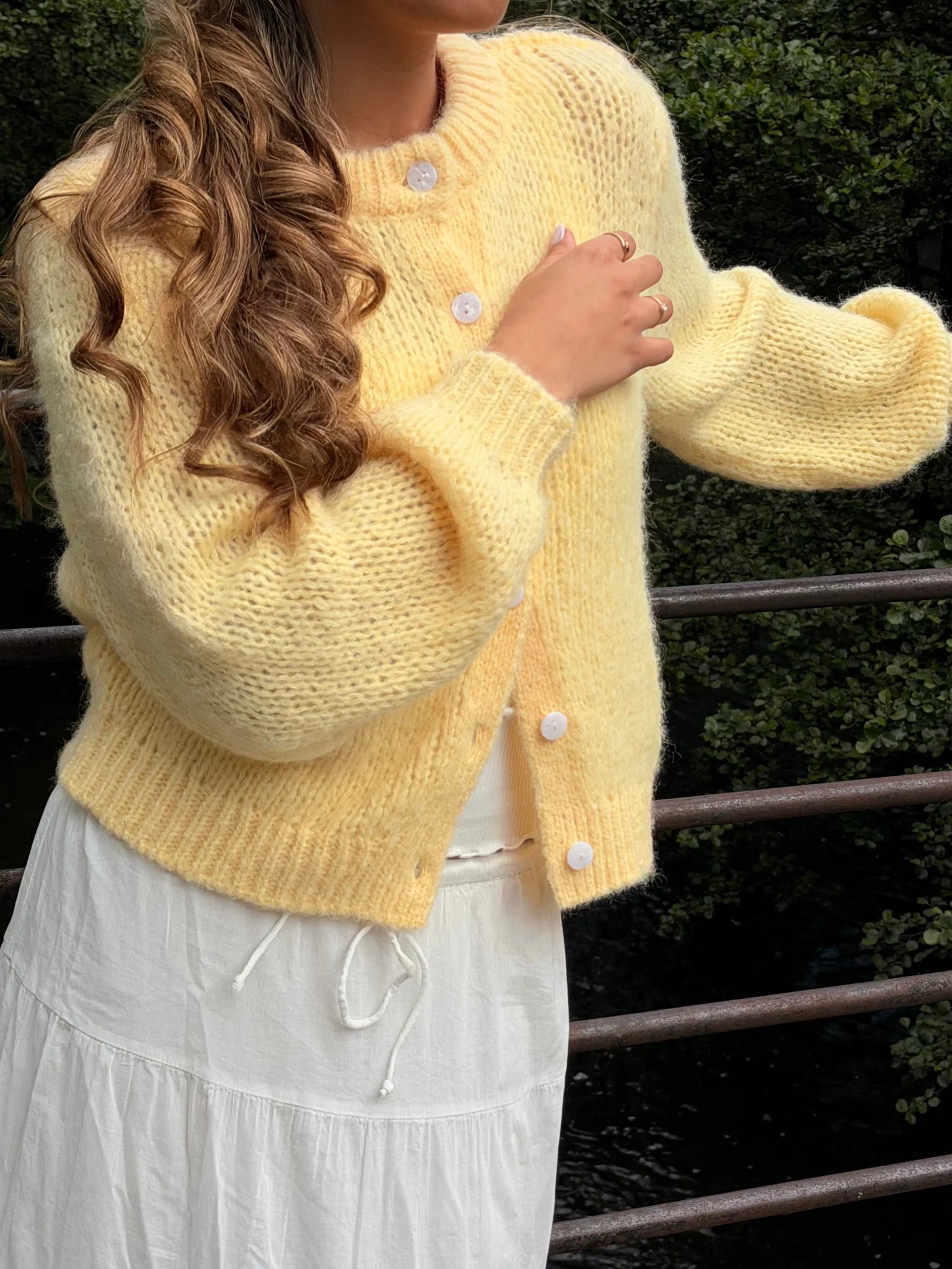 VMWILO Knit Cardigan - Pale Banana