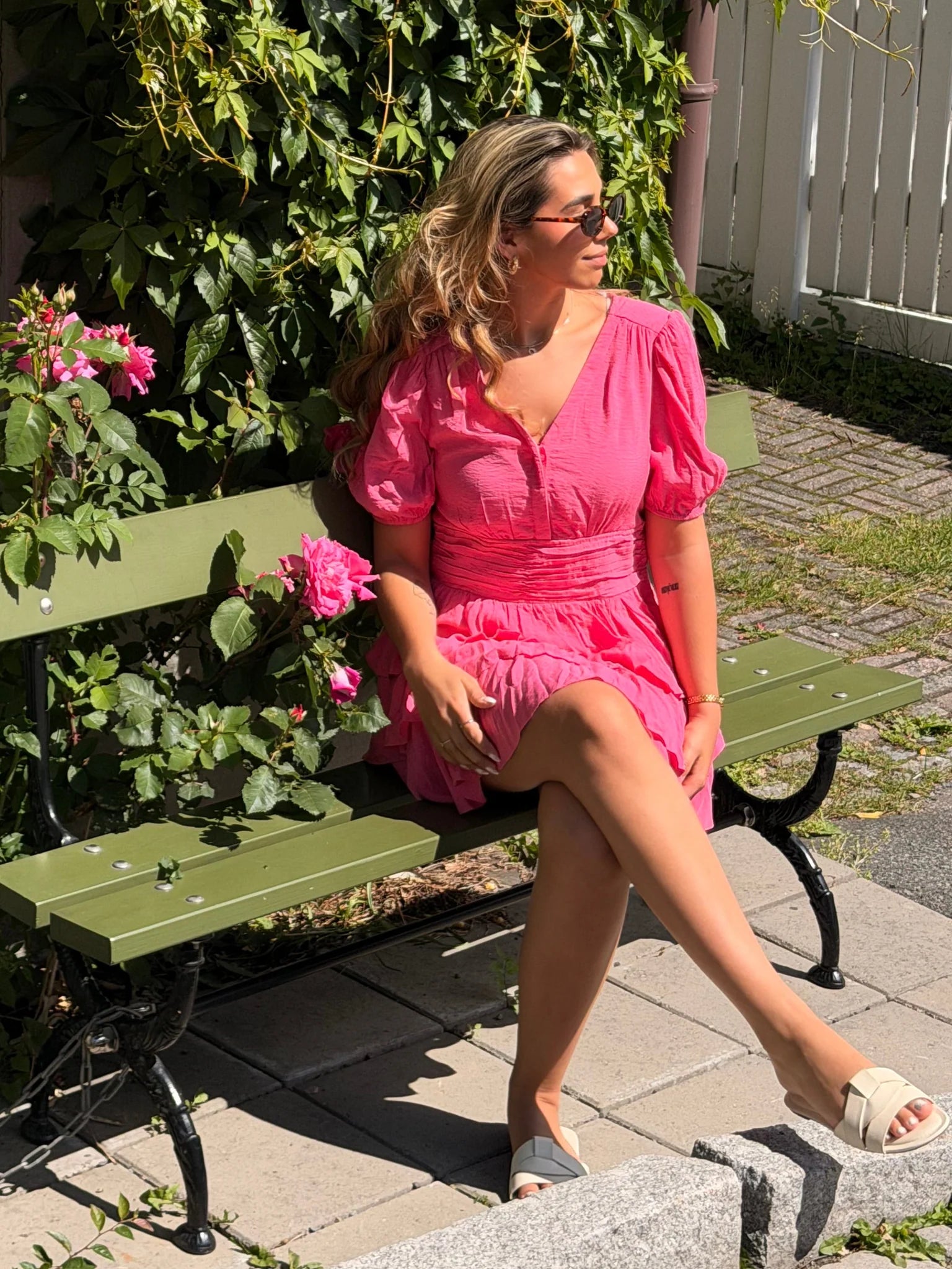 VMLISE Short Dress - Pink Cosmos