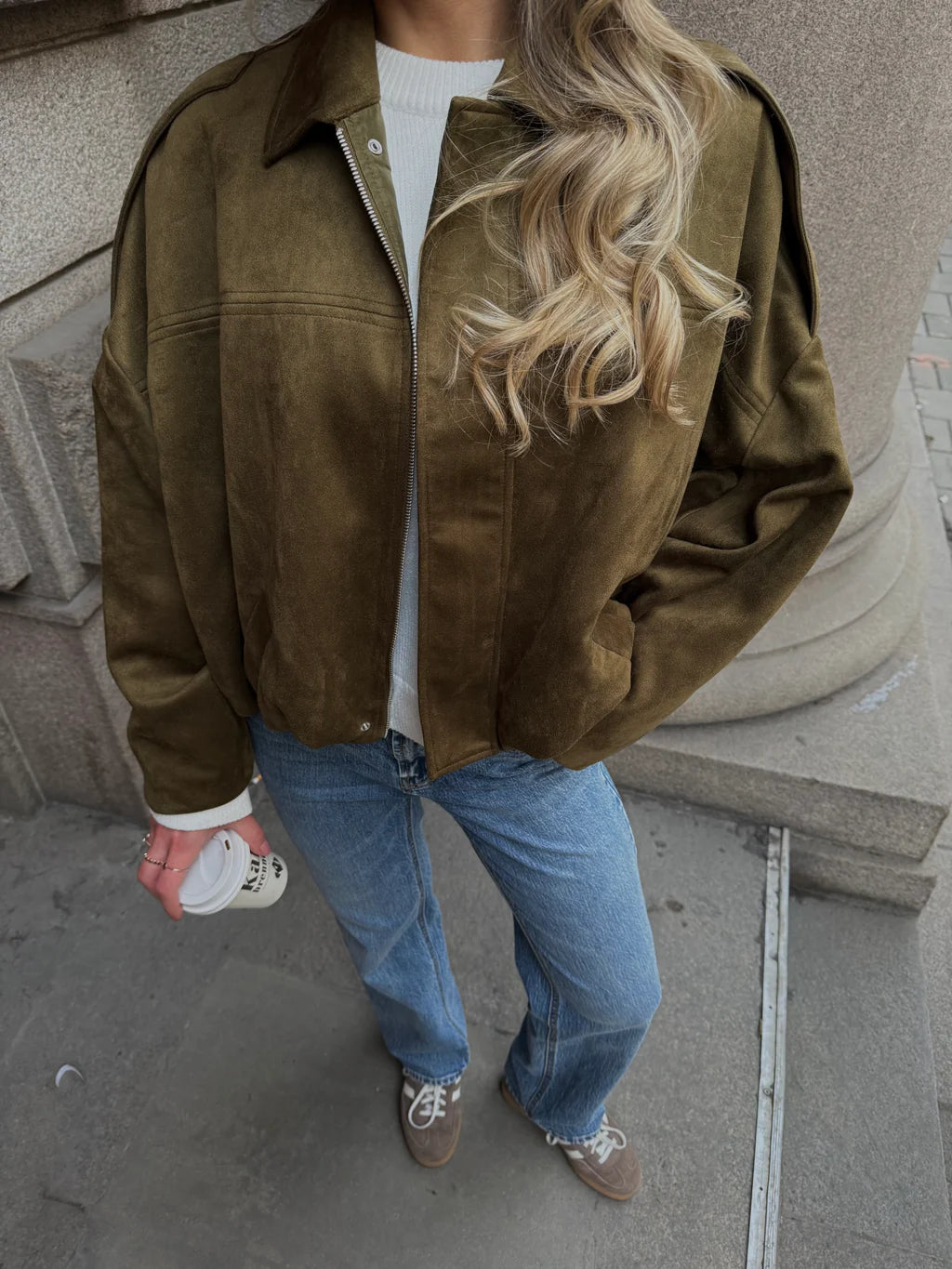 VMHAZEL Otw Bomber - Military Olive