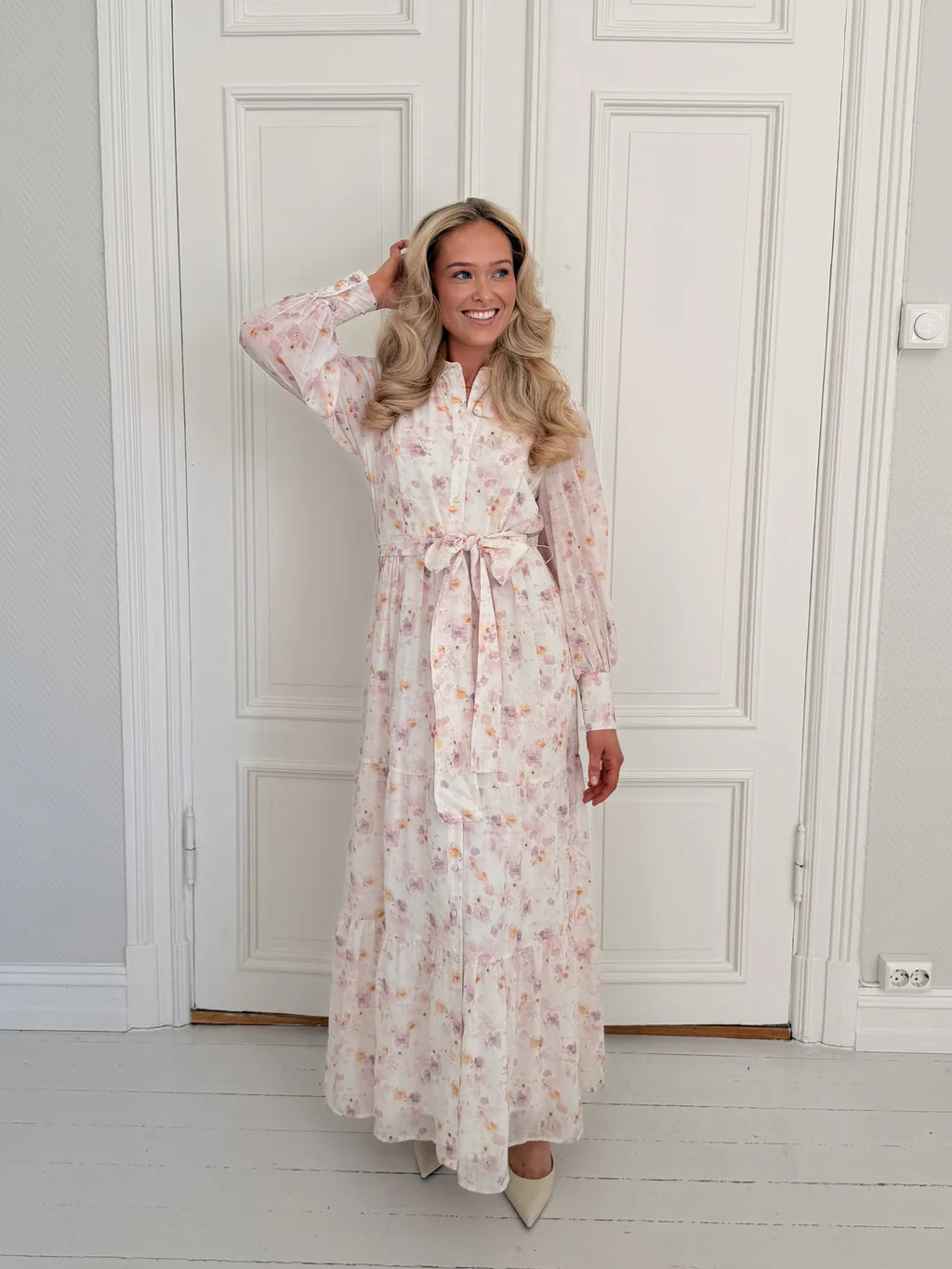 AWTALIHA Long Dress - Birch