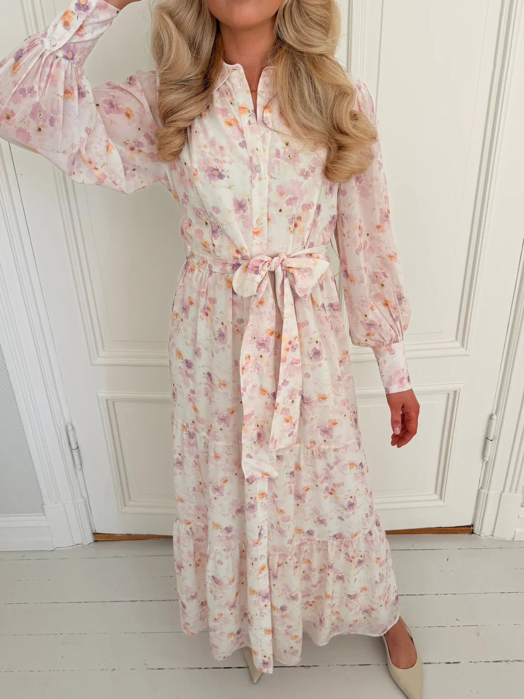 AWTALIHA Long Dress - Birch