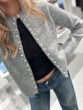 Last inn bildet i Galleri-visningsprogrammet, AWMAGALENE Knit Cardigan - Medium Grey Melange
