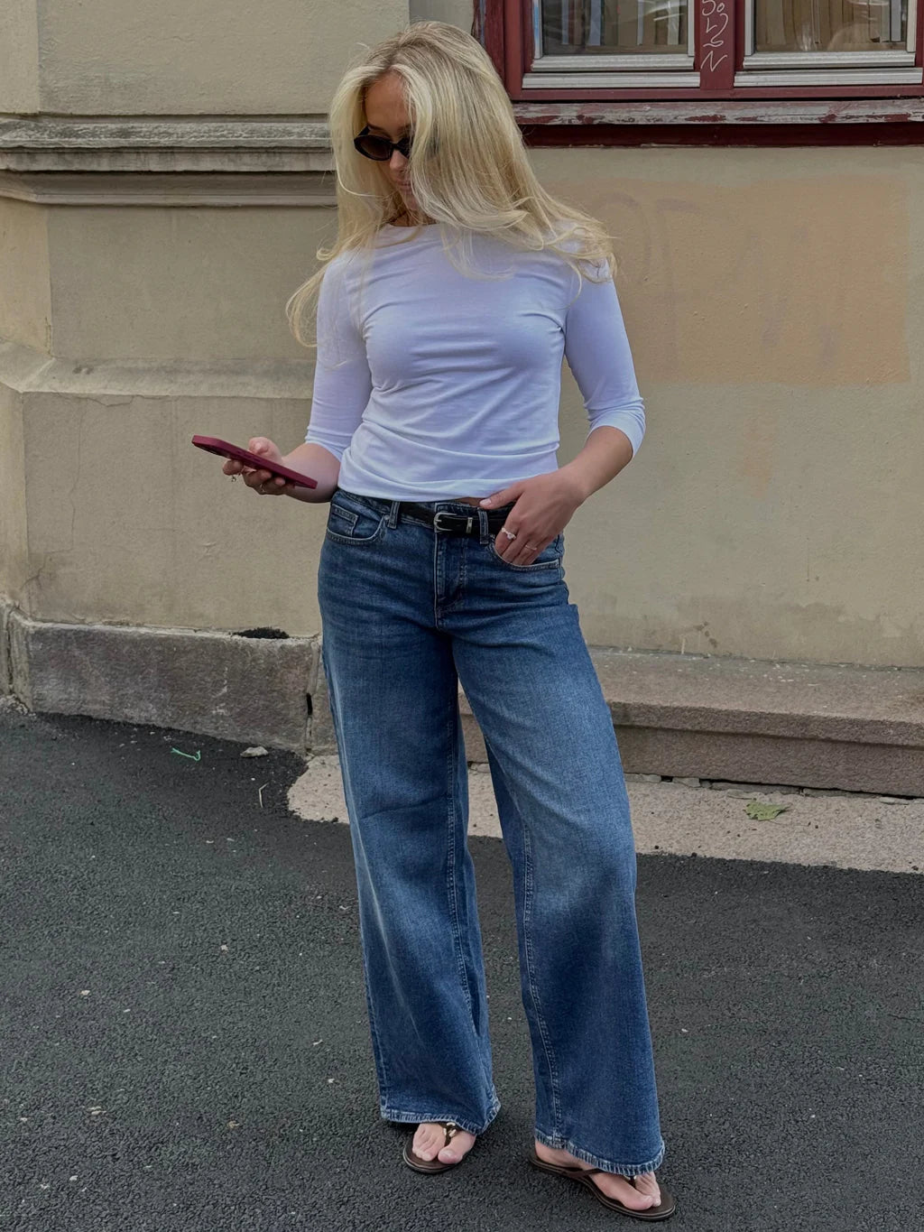 VMSANDIE-STRETCH Jeans - Medium Blue Denim