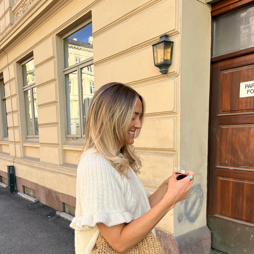 PCBEI Knit Top - Egret