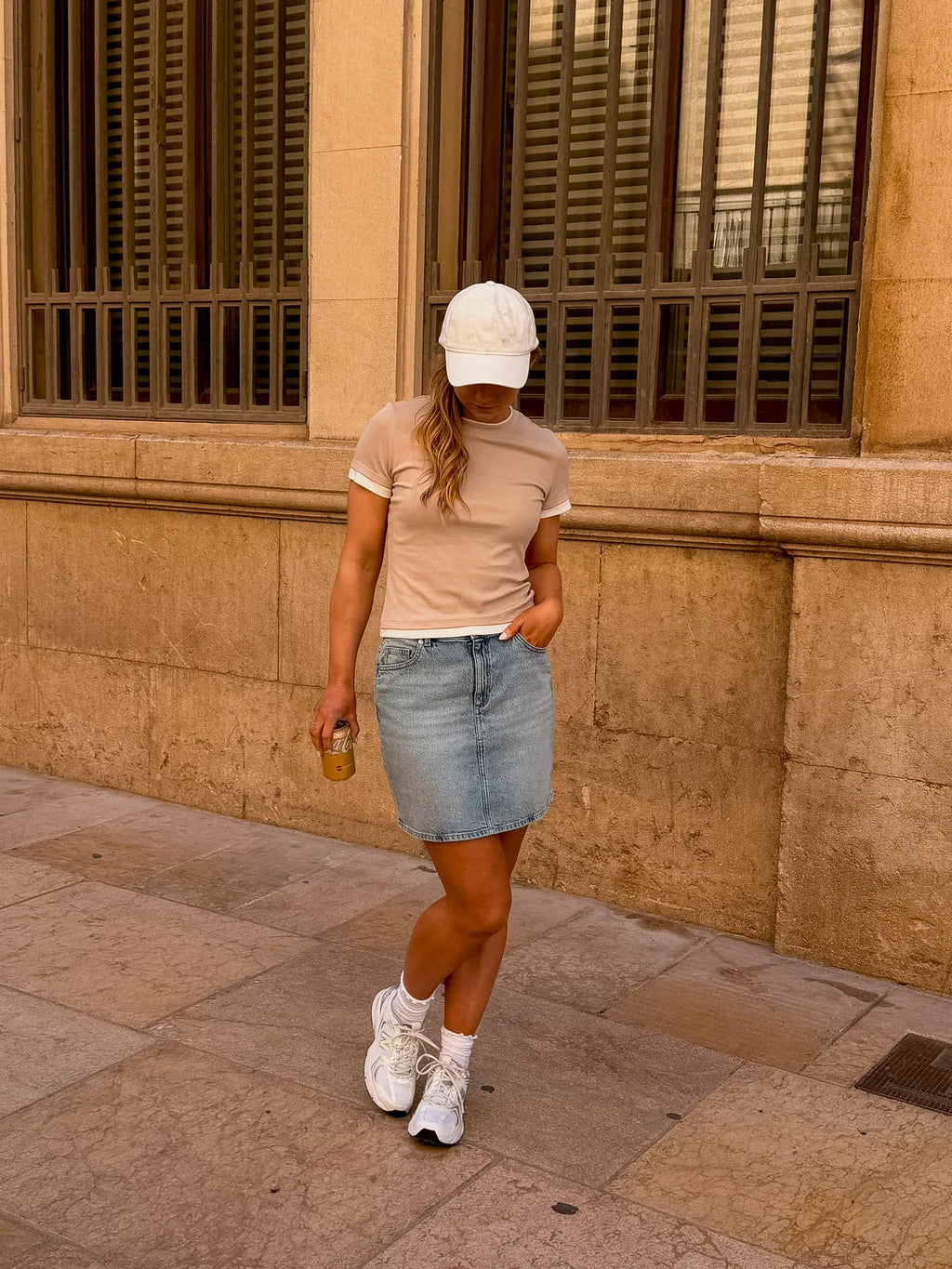 VMTESSA Short Skirt - Light Blue Denim