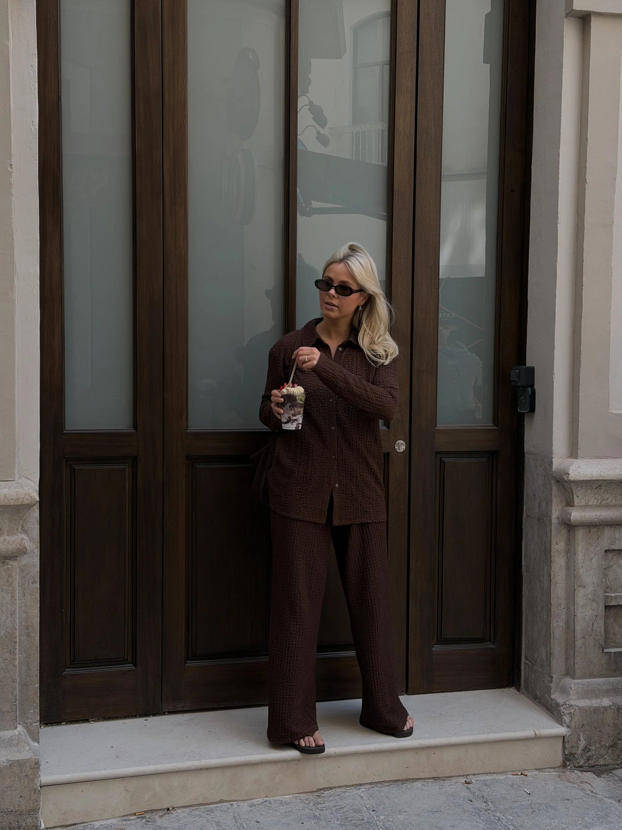 VMLORISA Trousers - Chocolate Martini