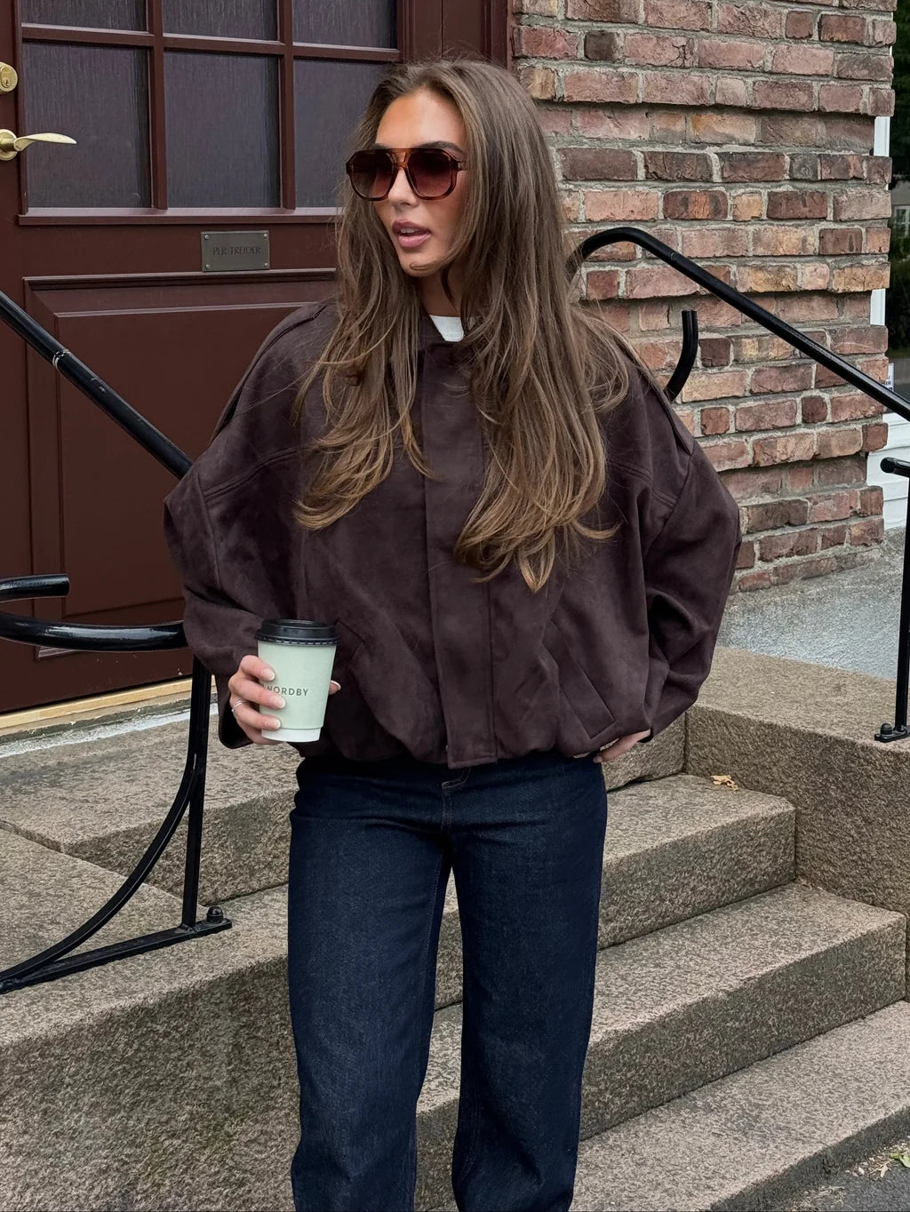 VMHAZEL Bomber Jacket - Seal Brown
