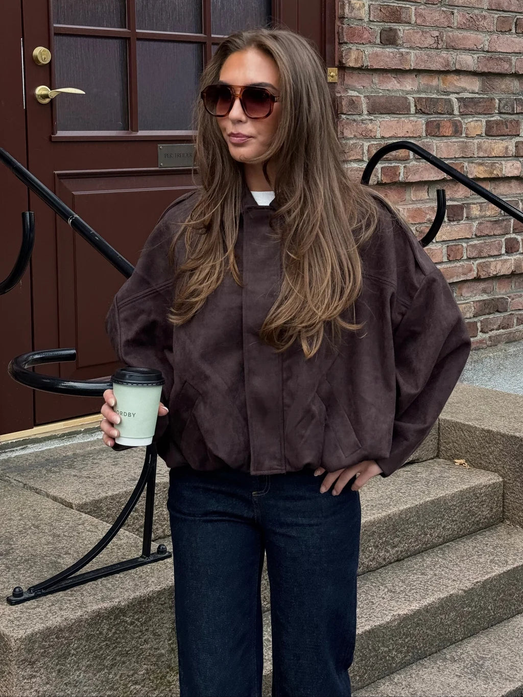 VMHAZEL Bomber Jacket - Seal Brown