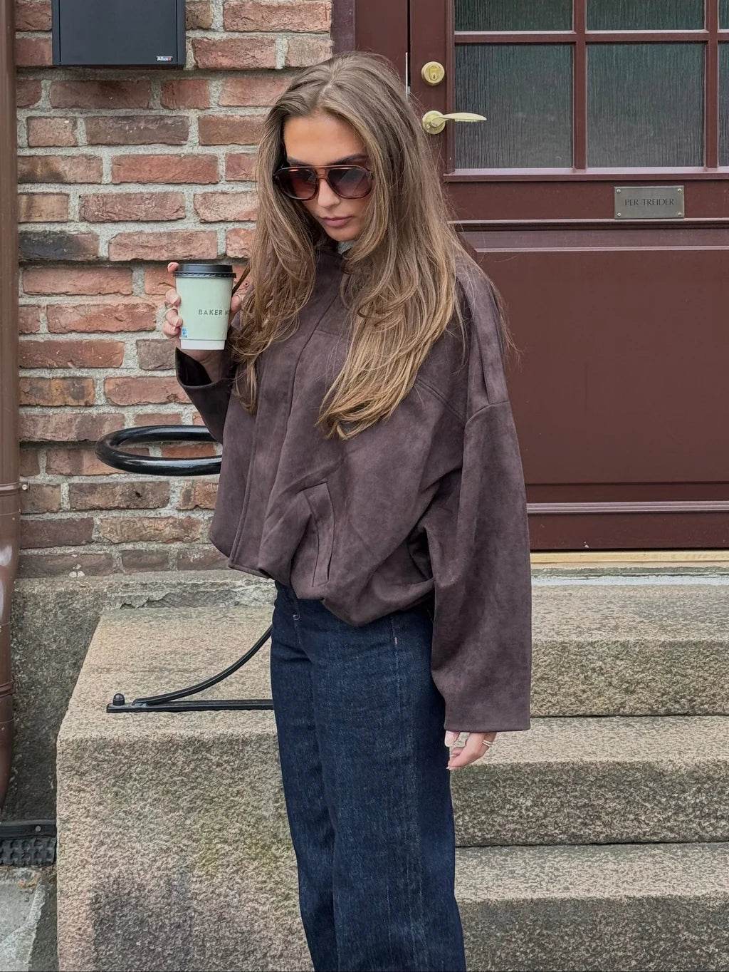 VMHAZEL Bomber Jacket - Seal Brown