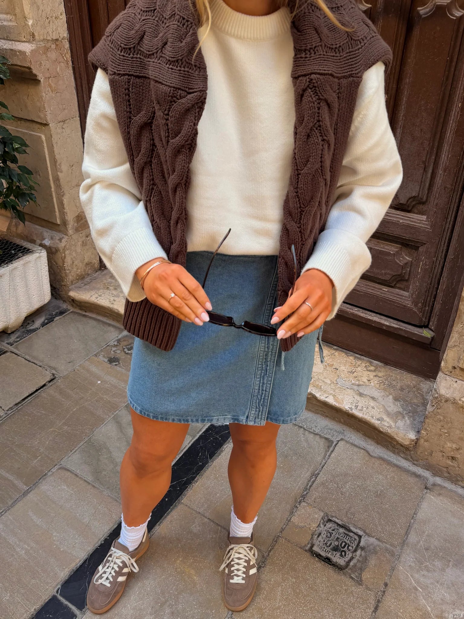 VMLIZA Short Skirt - Medium Blue Denim