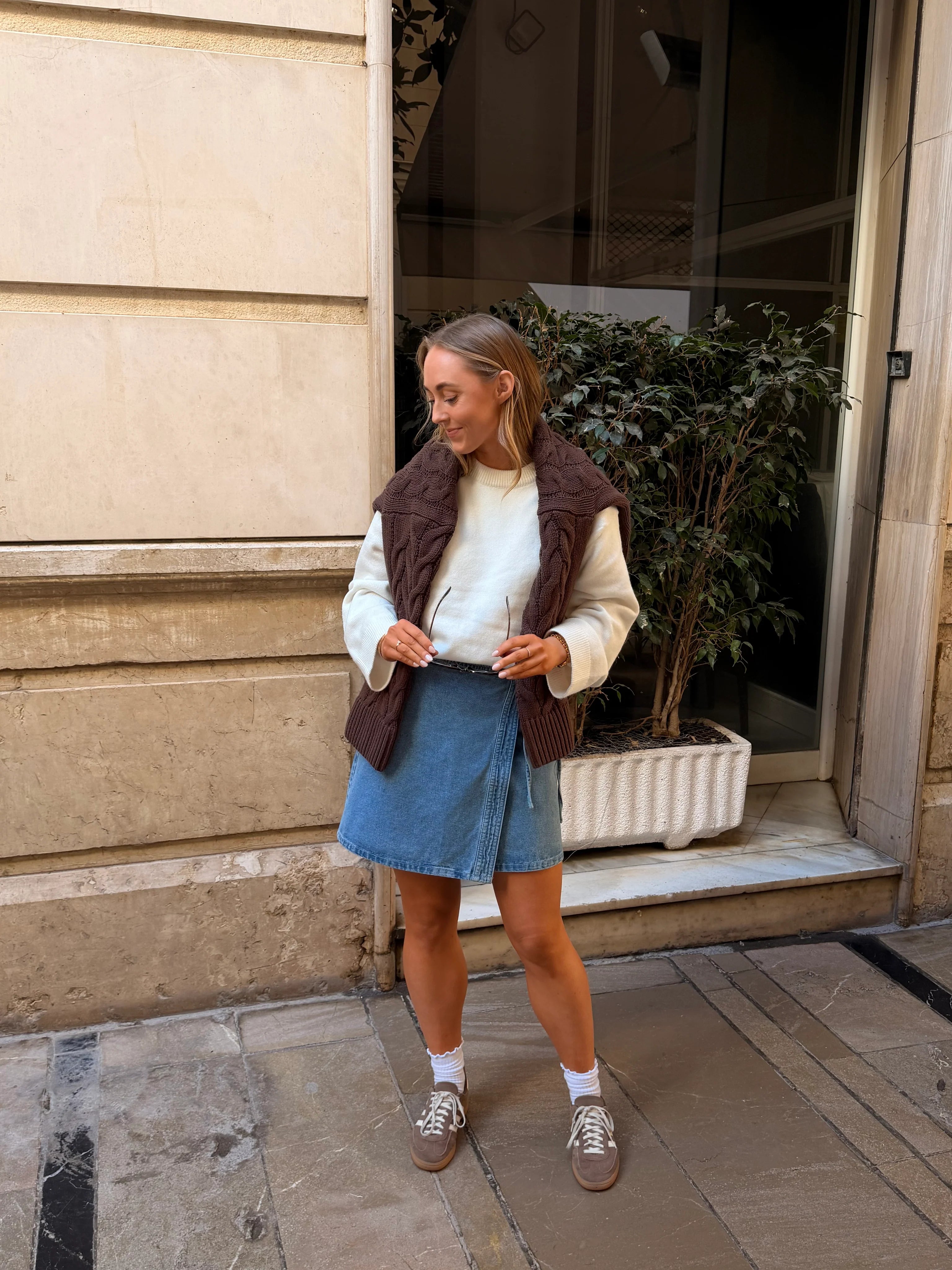 VMLIZA Short Skirt - Medium Blue Denim