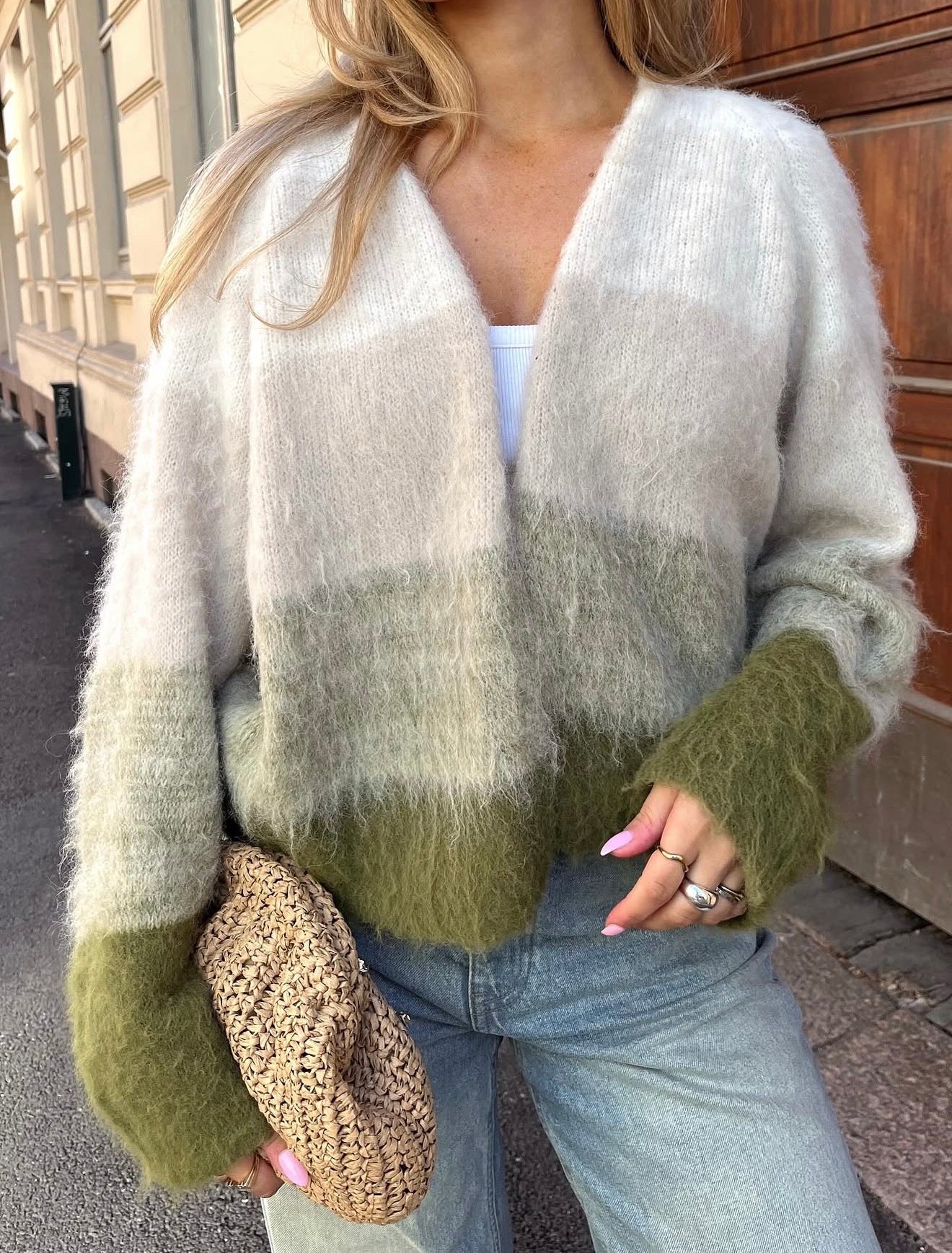 PCGOA Knit Cardigan - Egret
