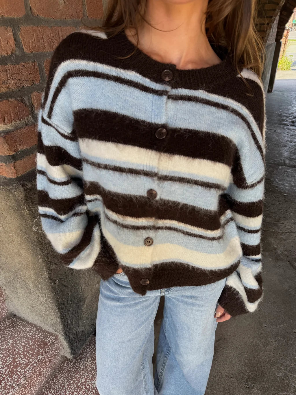 PCADA Knitted Cardigan - Hot Fudge