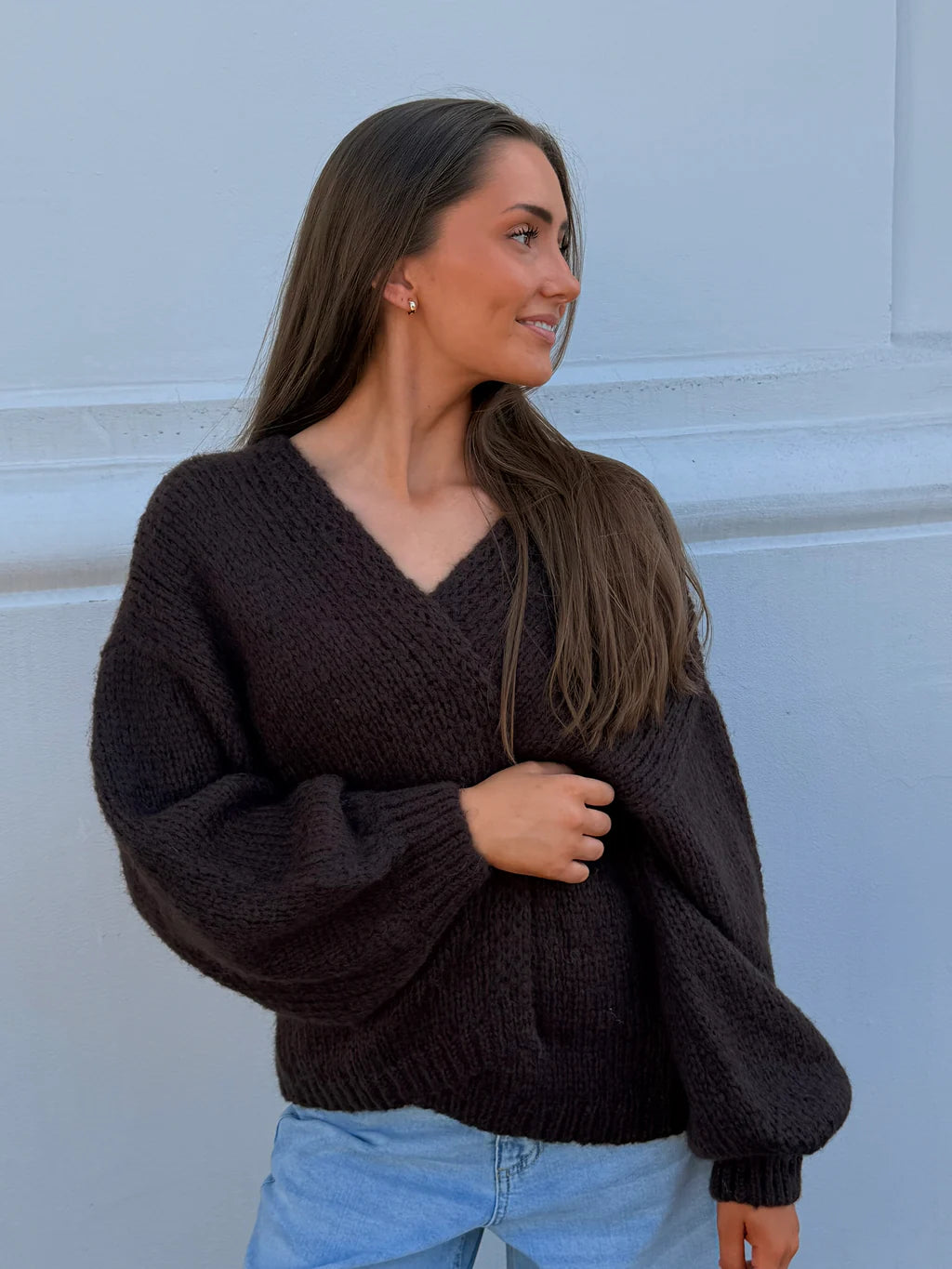 VMMAYBE Knit Cardigan - Chocolate Torte