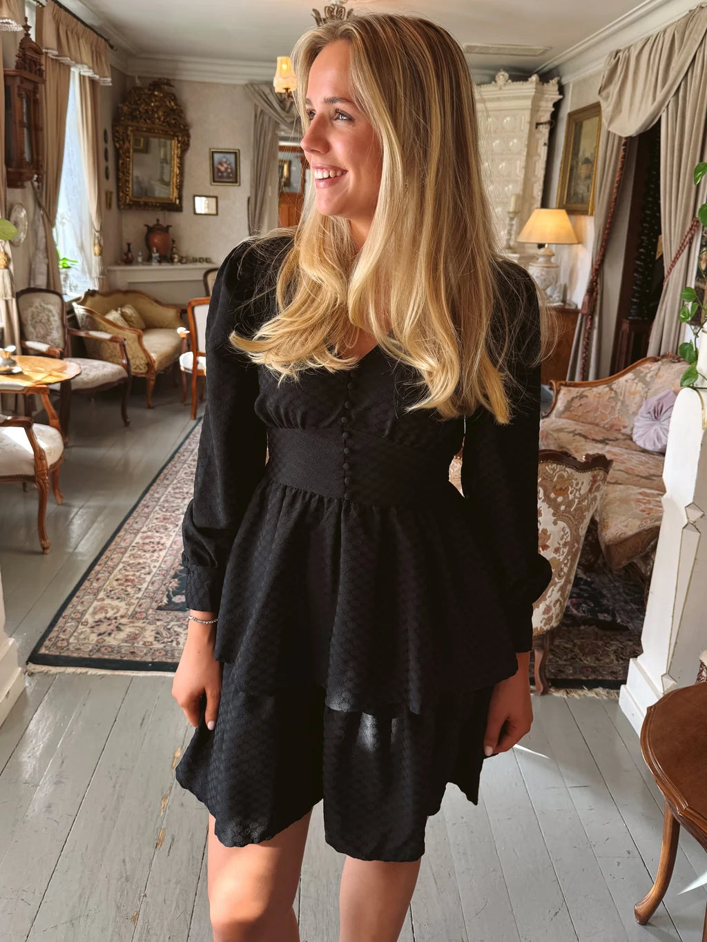 VMAUGUSTA Short Dress - Black
