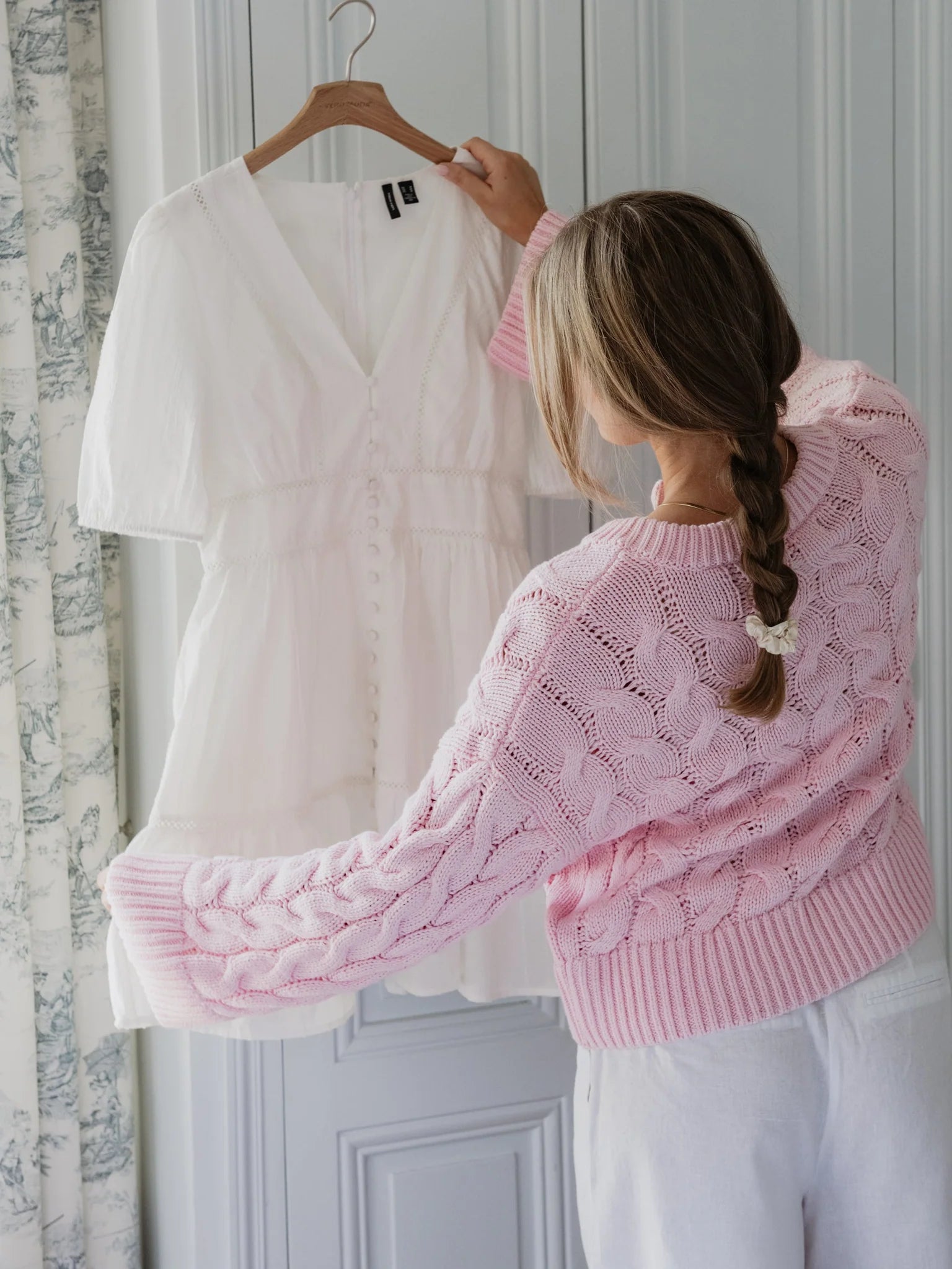 VMSVEA Knit Cardigan - Roseate Spoonbill