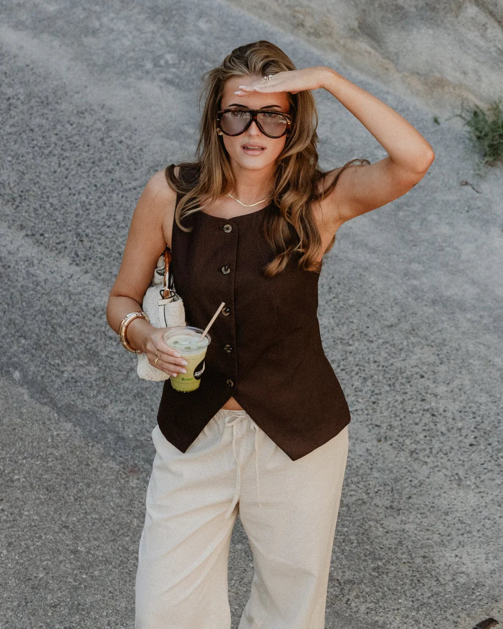VMPAM Tailored Waistcoat - Chocolate Brown