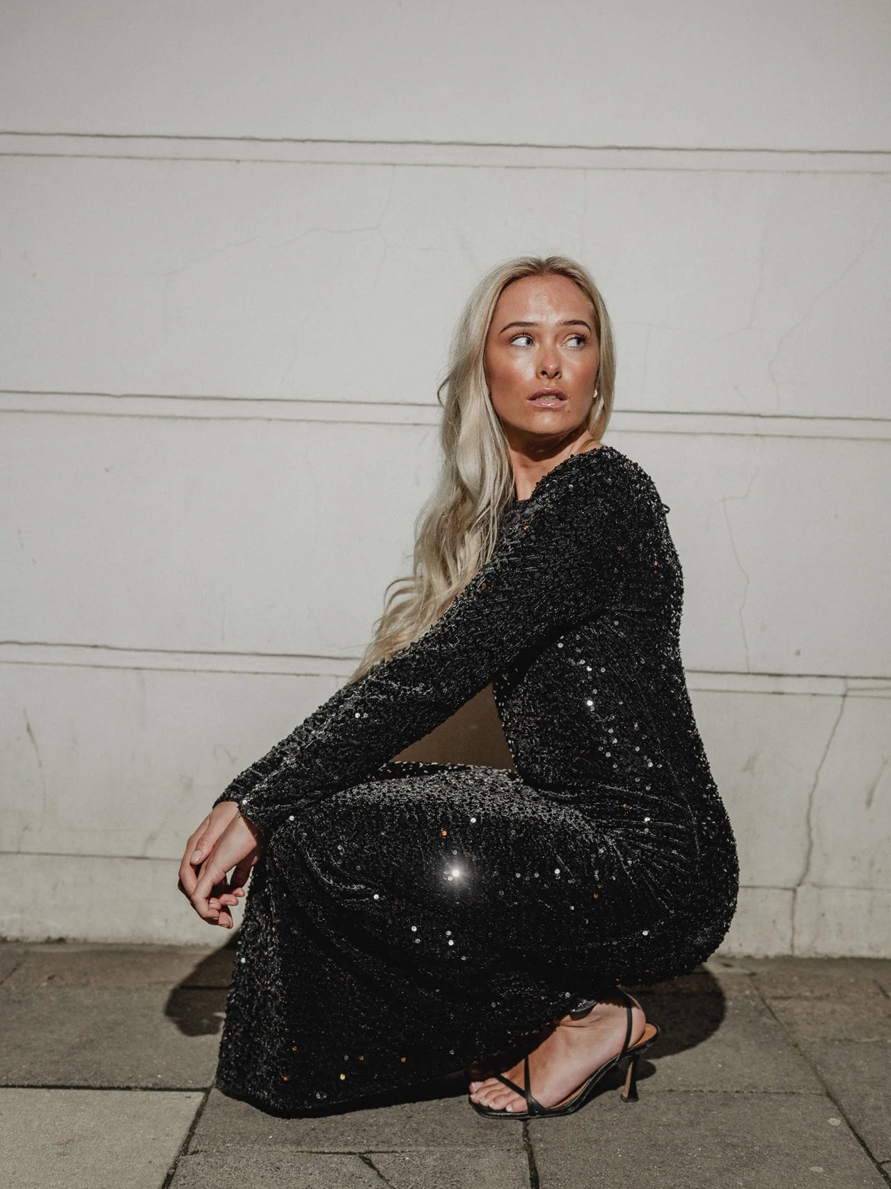 PCKAM Long Dress - Black