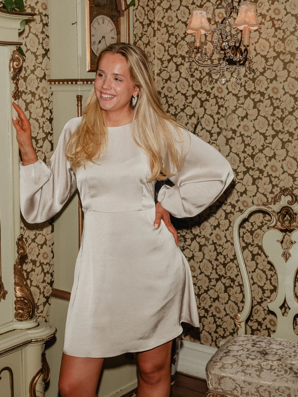 VMMIRO Short Dress - Pumice Stone