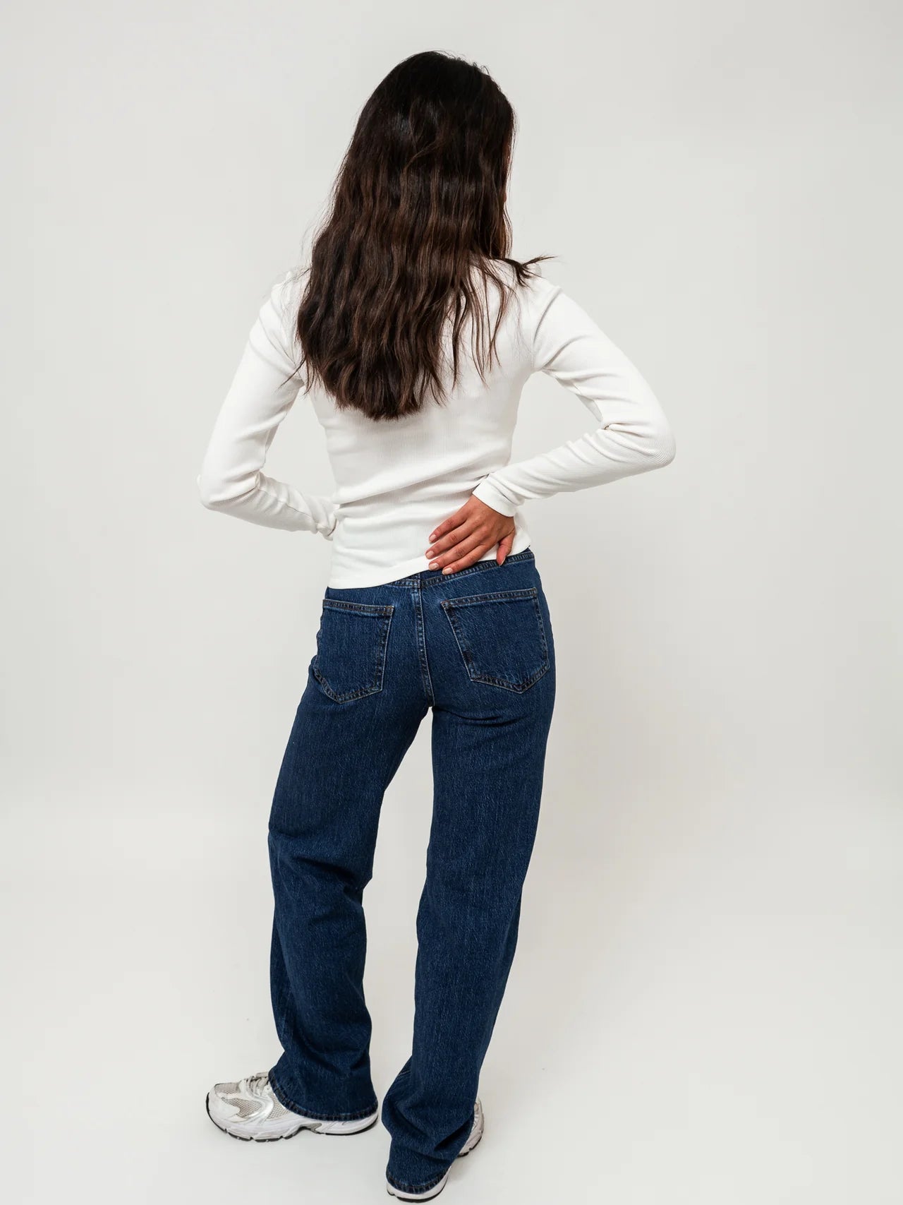 VMTESSA WIDE Jeans - Dark Blue Denim