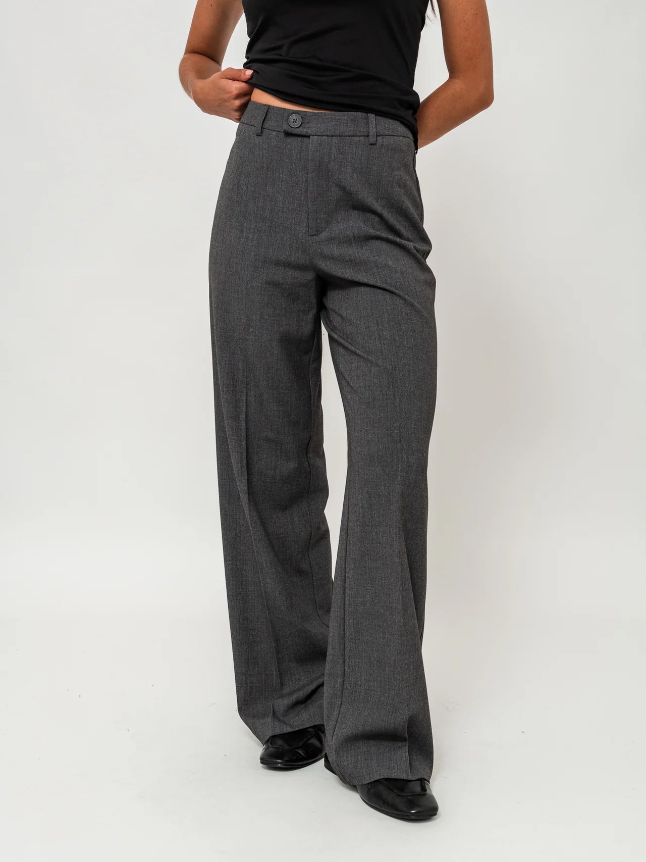 VMTEXAS Trousers - Dark Grey Melange