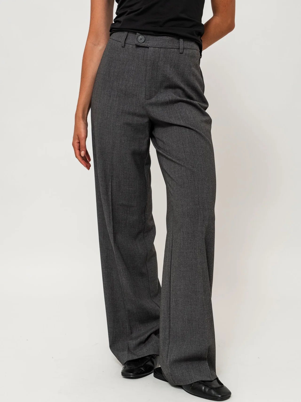 VMTEXAS Trousers - Dark Grey Melange