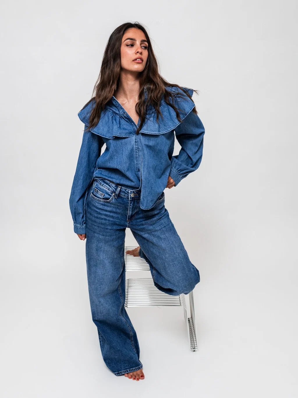 VMSANDIE-STRETCH Jeans - Medium Blue Denim