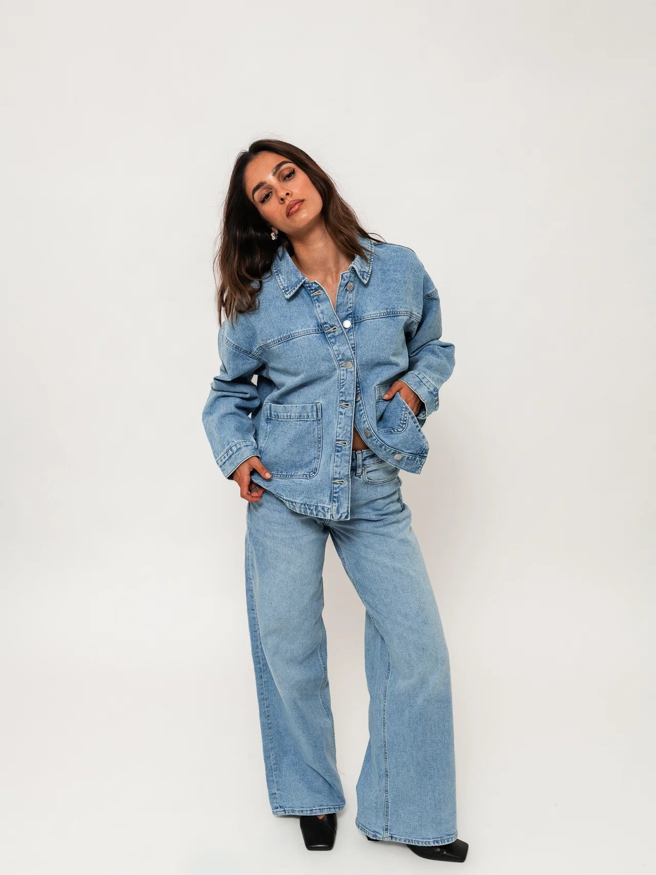 VMSANDIE-STRETCH Jeans - Light Blue Denim