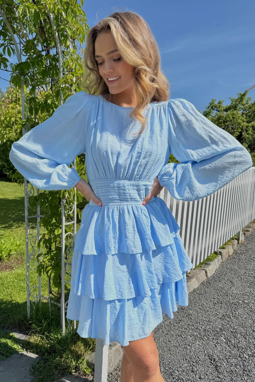 VMLISE Short Dress - Cashmere Blue
