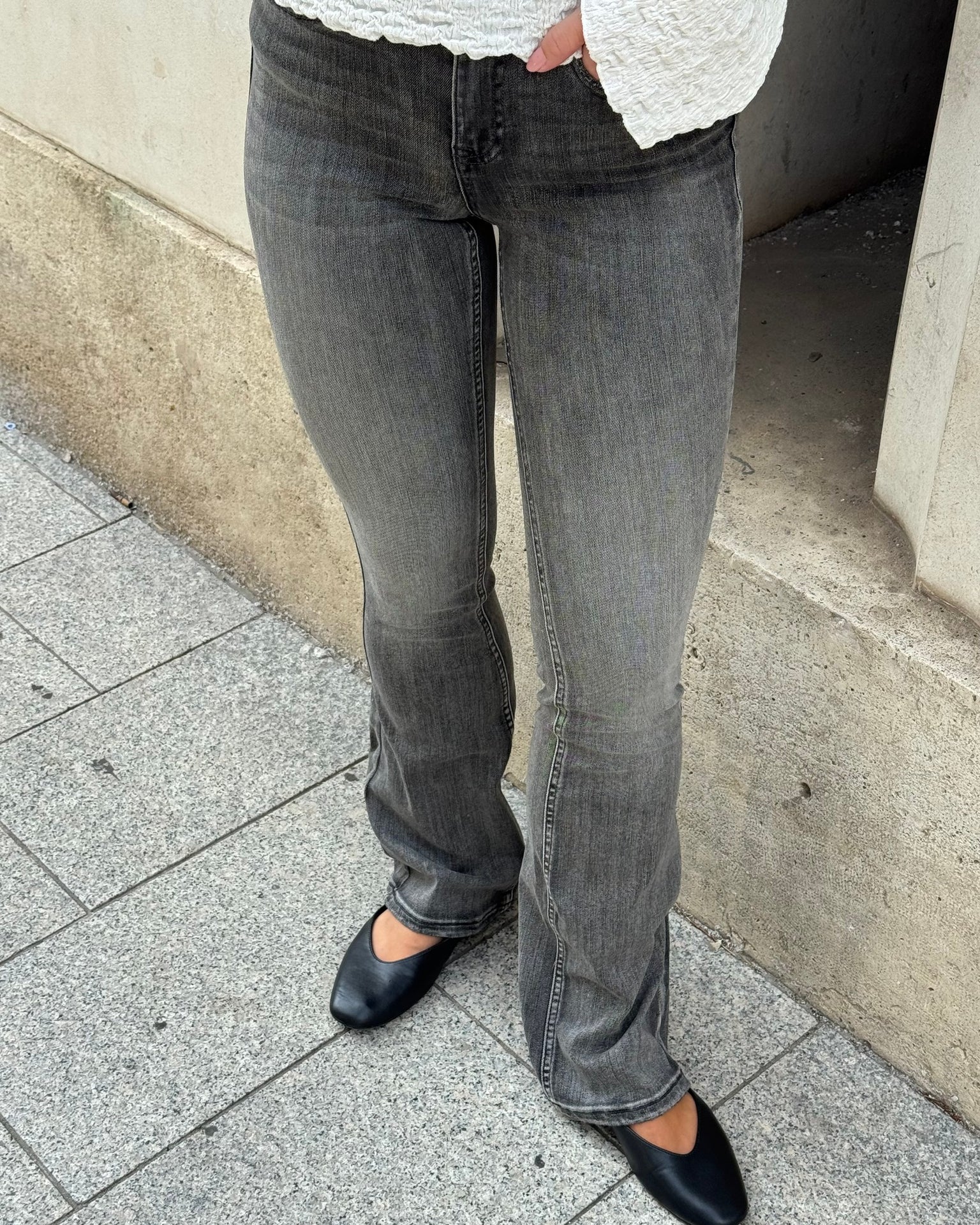 VMFLASH flared Jeans - Medium Grey Denim