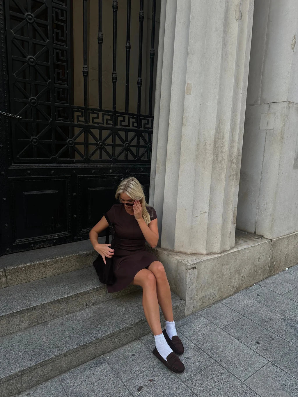 VMJAZLYN Short Dress - Chocolate Torte
