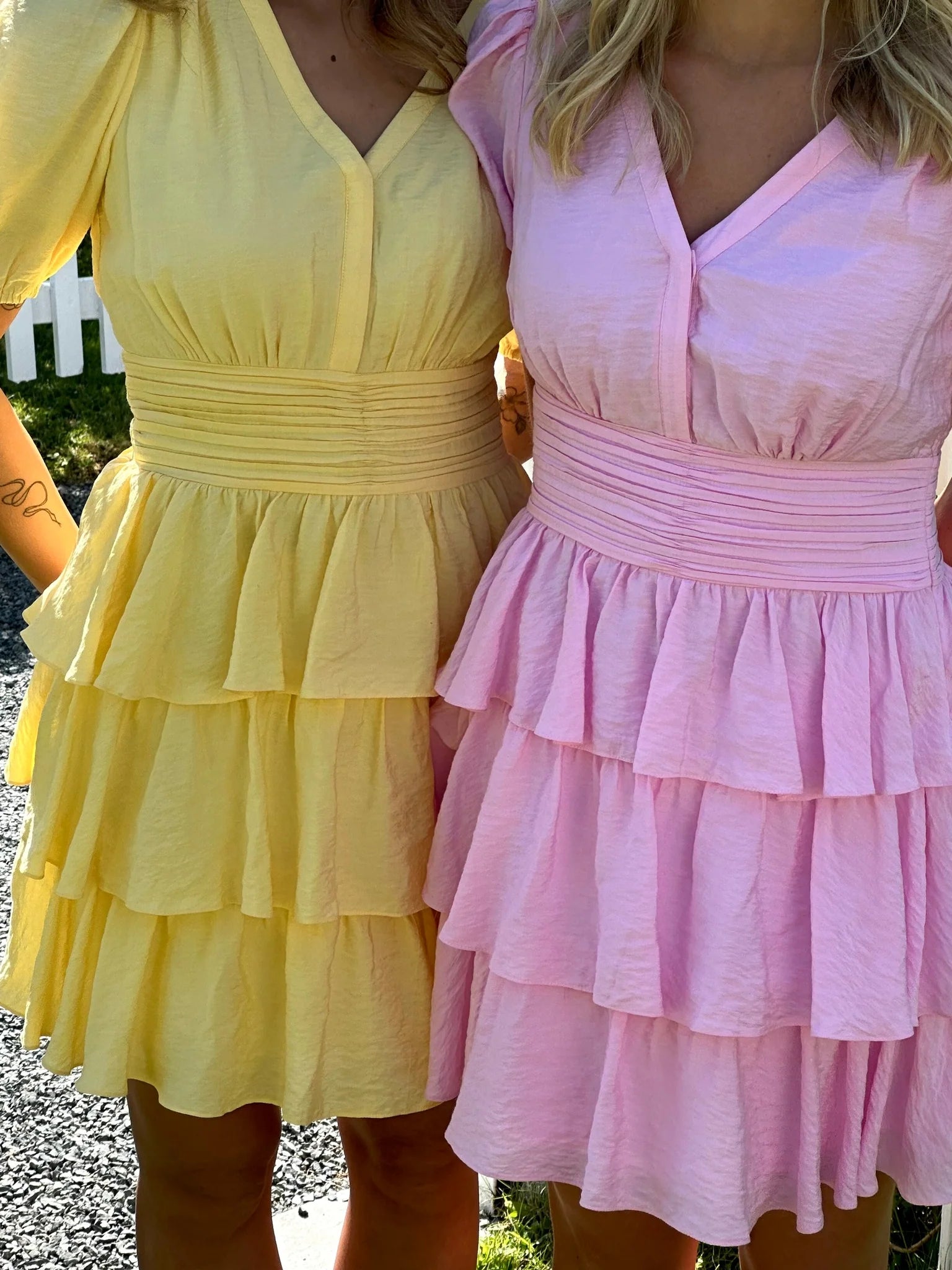 VMLISE Short Dress - Golden Haze