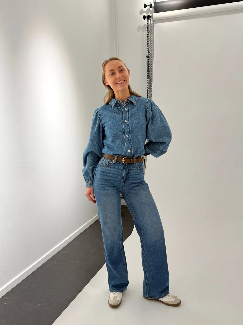 PCRITT Denim Shirt - Light Blue Denim