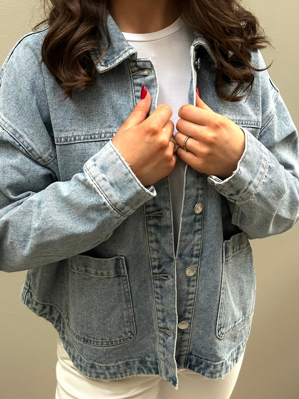 VMJAMIE Denim Jacket - Light Blue Denim